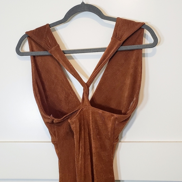 Wild Fable Copper Mini Dress Lined Stretchy Size Small Brand New W/Tags - Picture 9 of 10